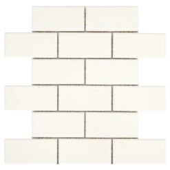 Daltile Restore Bright White 12 In. X 12 In. X 6.35 Mm Ceramic Mosaic Wall Tile (0.83 Sq. Ft./ Piece)