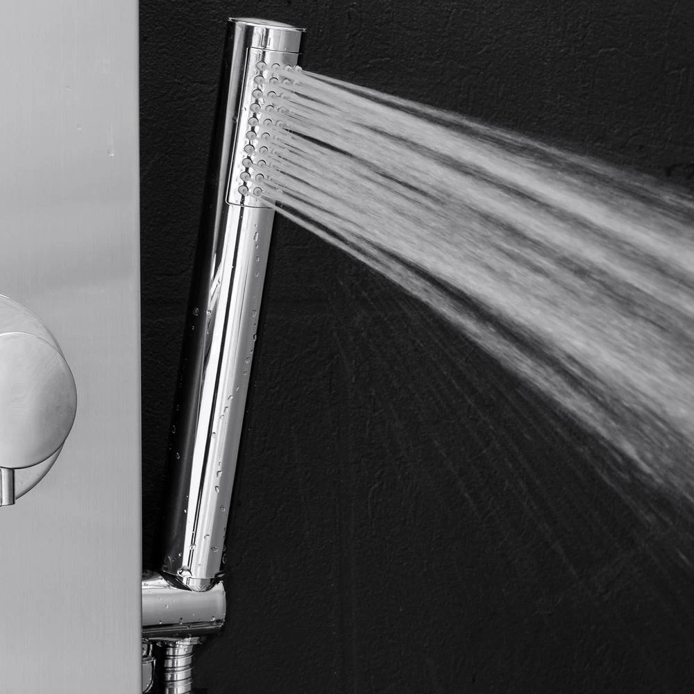 39 In. 2-Jet Easy Connect Shower Panel System In Stainless Steel With Rainfall Waterfall Shower Head And Shower Wand 11 39 In. 2-Jet Easy Connect Shower Panel System In Stainless Steel With Rainfall Waterfall Shower Head And Shower Wand - Image 9