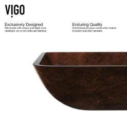 VIGO Rectangular Glass Vessel Bathroom Sink In Russet With Faucet Set In Oil Rubbed Bronze -Household Items Sales 0122866af243e37422303746cc5c0764 c6d91c62 1e17 4514 ab42 9e1d8e1529dd 1800x1800