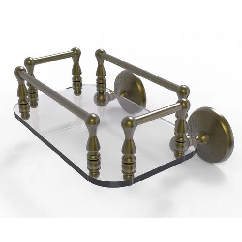 Allied Brass Monte Carlo Collection Wall Mounted Glass Guest Towel Tray In Antique Brass 3 Allied Brass Monte Carlo Collection Wall Mounted Glass Guest Towel Tray In Antique Brass