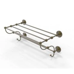 Allied Brass Prestige Que New Antique Brass Wall Mount Towel Rack