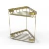 Allied Brass Double Tier Corner Shower Basket In Unlacquered Brass -Household Items Sales 013895532914xl 1800x1800