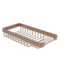Allied Brass Rectangular Combination Shower Basket In Brushed Bronze