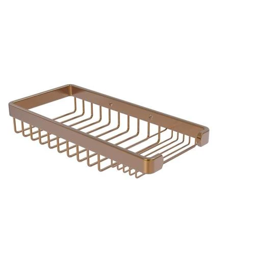 Allied Brass Rectangular Combination Shower Basket In Brushed Bronze 3 Allied Brass Rectangular Combination Shower Basket In Brushed Bronze
