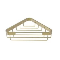 Allied Brass 3.1-in H Screw Mount Solid Brass Satin Brass Hanging Shower Caddy