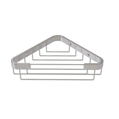 Allied Brass 3.1-in H Screw Mount Solid Brass Satin Nickel Hanging Shower Caddy 3 Allied Brass 3.1-in H Screw Mount Solid Brass Satin Nickel Hanging Shower Caddy