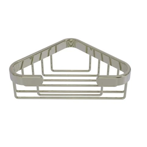 Allied Brass Corner Soap Basket In Polished Nickel 3 Allied Brass Corner Soap Basket In Polished Nickel