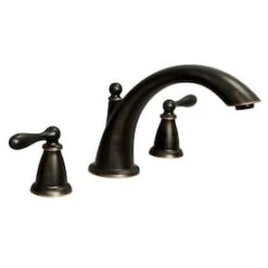 Valspar Moen Caldwell 2-Handle Deck Mount Roman Bathtub Faucet