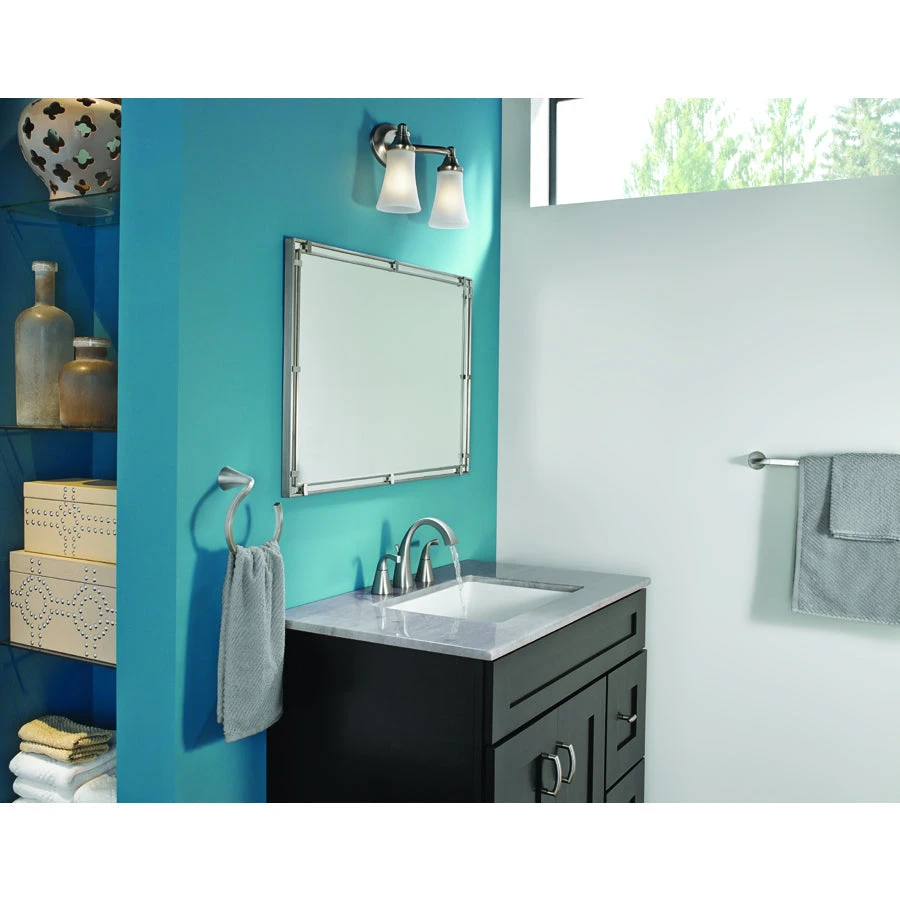 Moen Oxby Spot Resist Brushed Nickel 1-Handle Faucet With Valve 3 Moen Oxby Spot Resist Brushed Nickel 1-Handle Faucet With Valve