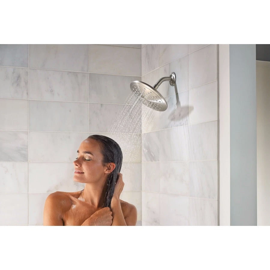 Moen Oxby Spot Resist Brushed Nickel 1-Handle Faucet With Valve 6 Moen Oxby Spot Resist Brushed Nickel 1-Handle Faucet With Valve - Image 4