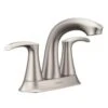 New Lower Price; Moen Graeden Spot Resist Brushed Nickel 2-Handle 4-in Centerset WaterSense Bathroom Sink Faucet With Drain -Household Items Sales 026508275191 1800x1800