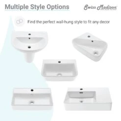 Swiss Madison Sublime Compact Ceramic Wall Hung Sink In White 22 Swiss Madison Sublime Compact Ceramic Wall Hung Sink In White -Household Items Sales 02945616493a7aba9dc988c122fabf80 1800x1800