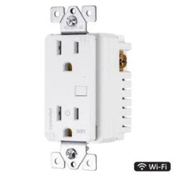 GE Wi-Fi Smart Switch White 15-amp Duplex Residential/Commercial Outlet