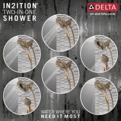 Delta Linden Champagne Bronze 1-Handle Shower Faucet -Household Items Sales 034449655972 09670791 1800x1800