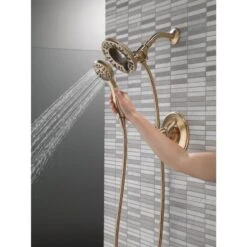 Delta Linden Champagne Bronze 1-Handle Shower Faucet -Household Items Sales 034449655972 12171111 1800x1800