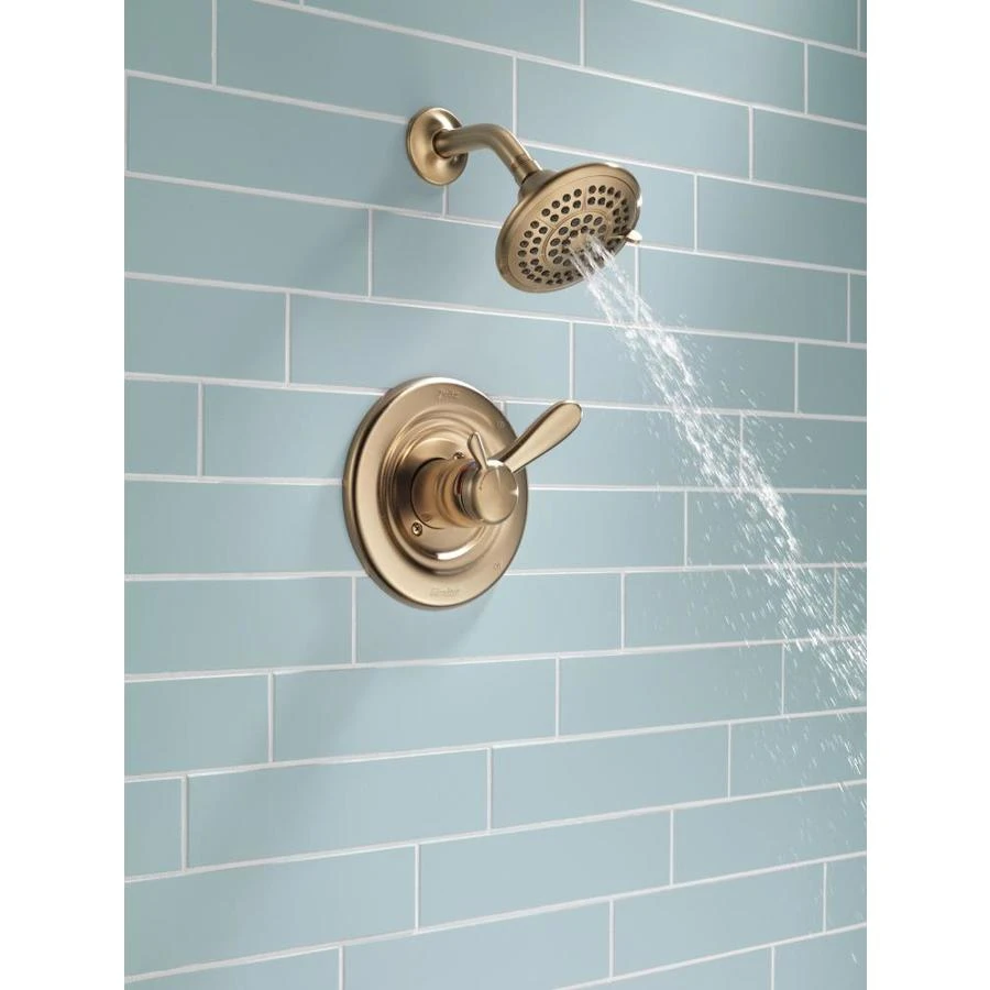 Delta Lahara Champagne Bronze 1-Handle Shower Faucet 8 Delta Lahara Champagne Bronze 1-Handle Shower Faucet - Image 6