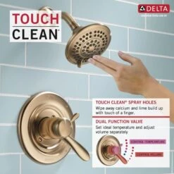 Delta Lahara Champagne Bronze 1-Handle Shower Faucet 14 Delta Lahara Champagne Bronze 1-Handle Shower Faucet -Household Items Sales 034449658706 08344674 1800x1800