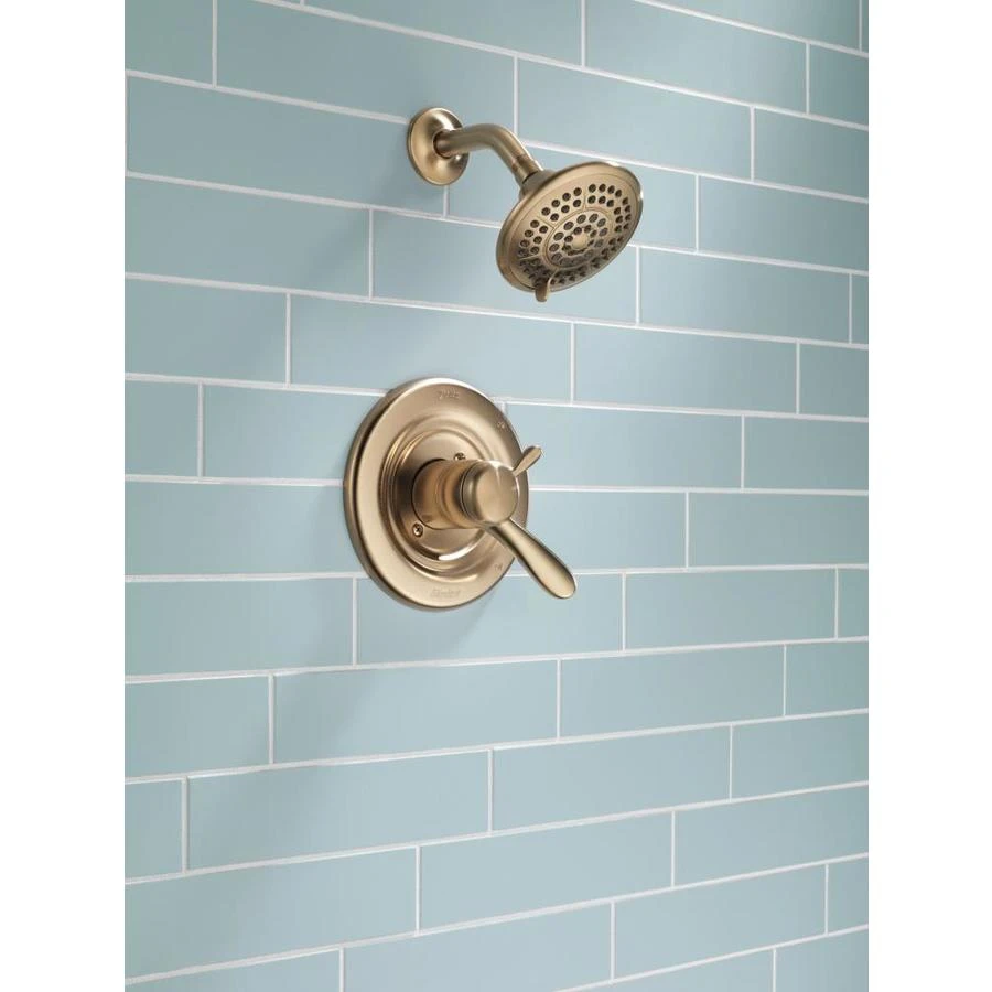 Delta Lahara Champagne Bronze 1-Handle Shower Faucet 11 Delta Lahara Champagne Bronze 1-Handle Shower Faucet - Image 9