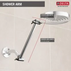 Delta 0.5-in Chrome Universal Shower Arm Mount