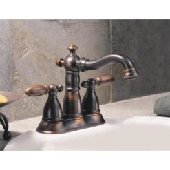 Delta Victorian Venetian Bronze 2-handle 4-in Centerset WaterSense Bathroom Sink Faucet With Drain -Household Items Sales 034449680660 09888201 1800x1800