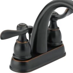 Delta Windemere Brushed Nickel 2-handle 4-in Centerset WaterSense Bathroom Sink Faucet With Drain -Household Items Sales 034449810319 05498781 1800x1800