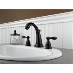 Delta Windemere Oil-Rubbed Bronze 2-handle Widespread WaterSense Bathroom Sink Faucet With Drain 10 Delta Windemere Oil-Rubbed Bronze 2-handle Widespread WaterSense Bathroom Sink Faucet With Drain -Household Items Sales 034449810524 08208783 1800x1800