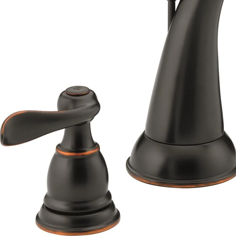 Delta Windemere Oil-Rubbed Bronze 2-handle Widespread WaterSense Bathroom Sink Faucet With Drain 4 Delta Windemere Oil-Rubbed Bronze 2-handle Widespread WaterSense Bathroom Sink Faucet With Drain - Image 2