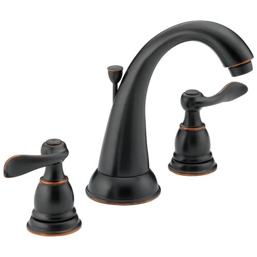 Delta Windemere Oil-Rubbed Bronze 2-handle Widespread WaterSense Bathroom Sink Faucet With Drain 7 Delta Windemere Oil-Rubbed Bronze 2-handle Widespread WaterSense Bathroom Sink Faucet With Drain - Image 5