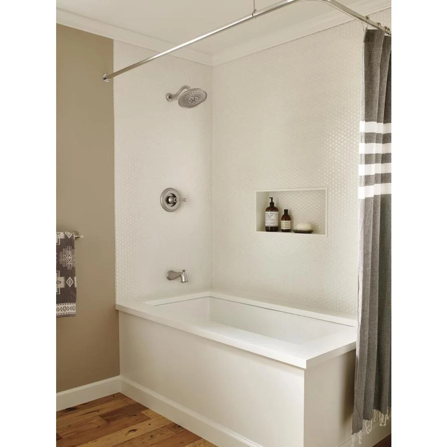 Delta Valdosta With H2Okinetic Technology Spotshield Brushed Nickel 1-Handle Bathtub And Shower Faucet With Valve 9 Delta Valdosta With H2Okinetic Technology Spotshield Brushed Nickel 1-Handle Bathtub And Shower Faucet With Valve - Image 7