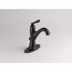 Delta Burke Oil Rubbed Bronze 1-handle Single Hole WaterSense Bathroom Sink Faucet With Drain -Household Items Sales 034449838030 08222007 1800x1800