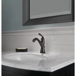 Delta Burke Oil Rubbed Bronze 1-handle Single Hole WaterSense Bathroom Sink Faucet With Drain -Household Items Sales 034449838030 10576055 1800x1800