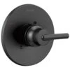 Delta 0.5-in Matte Black Bathtub/Shower Escutcheon Set