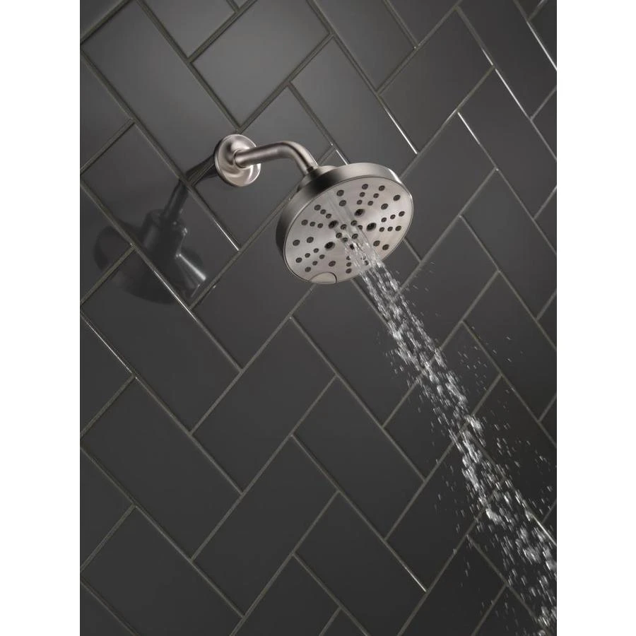 Delta Universal Showering Components Stainless 5-Spray Rain Shower Head 1.75-GPM (6.6-LPM) 9 Delta Universal Showering Components Stainless 5-Spray Rain Shower Head 1.75-GPM (6.6-LPM) - Image 7