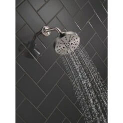Delta Universal Showering Components Stainless 5-Spray Rain Shower Head 1.75-GPM (6.6-LPM) 20 Delta Universal Showering Components Stainless 5-Spray Rain Shower Head 1.75-GPM (6.6-LPM) -Household Items Sales 034449844758 09206796 1800x1800