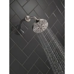 Delta Universal Showering Components Stainless 5-Spray Rain Shower Head 1.75-GPM (6.6-LPM)