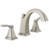 Delta Flynn Brushed Nickel 2-Handle Widespread WaterSense Bathroom Sink Faucet With Drain -Household Items Sales 034449848091 1800x1800