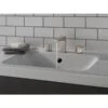 Peerless Xander Brushed Nickel 2-handle Widespread WaterSense Bathroom Sink Faucet With Drain