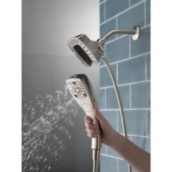Delta Universal Showering Components Stainless 5-Spray Dual Shower Head 1.75-GPM (6.6-LPM) 23 Delta Universal Showering Components Stainless 5-Spray Dual Shower Head 1.75-GPM (6.6-LPM) -Household Items Sales 034449910385 12390975 1800x1800