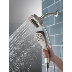 Delta Universal Showering Components Stainless 5-Spray Dual Shower Head 1.75-GPM (6.6-LPM) 24 Delta Universal Showering Components Stainless 5-Spray Dual Shower Head 1.75-GPM (6.6-LPM) -Household Items Sales 034449910385 12390976 1800x1800