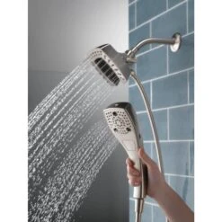 Delta Universal Showering Components Stainless 5-Spray Dual Shower Head 1.75-GPM (6.6-LPM) 25 Delta Universal Showering Components Stainless 5-Spray Dual Shower Head 1.75-GPM (6.6-LPM) -Household Items Sales 034449910385 12390977 1800x1800