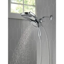 Delta Universal Showering Components Chrome 4-Spray Dual Shower Head 1.75-GPM (6.6-LPM) -Household Items Sales 034449913638 12062826 1800x1800