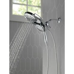Delta Universal Showering Components Chrome 4-Spray Dual Shower Head 1.75-GPM (6.6-LPM) -Household Items Sales 034449913638 12062832 1800x1800
