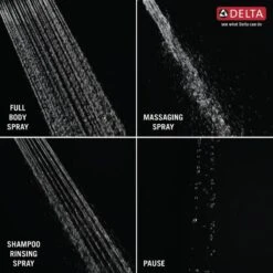 Delta Universal Showering Components Chrome 4-Spray Dual Shower Head 1.75-GPM (6.6-LPM) -Household Items Sales 034449913638 12062838 1800x1800