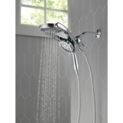 Delta Universal Showering Components Chrome 4-Spray Dual Shower Head 1.75-GPM (6.6-LPM) -Household Items Sales 034449913638 12062841 1800x1800