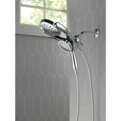 Delta Universal Showering Components Chrome 4-Spray Dual Shower Head 1.75-GPM (6.6-LPM) -Household Items Sales 034449913638 16165185 1800x1800