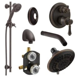 DELTA Linden Venetian Bronze Shower Bar System (Valve Included) -Household Items Sales 034449923088xl 1800x1800