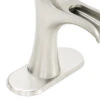 Pfister Jaida Brushed Nickel 1-handle Single Hole/4-in Centerset WaterSense Bathroom Sink Faucet With Drain -Household Items Sales 038877604090 11509126 1800x1800