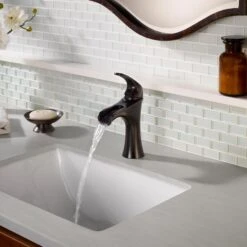 Pfister Jaida Tuscan Bronze 1-handle Single Hole WaterSense Bathroom Sink Faucet With Drain -Household Items Sales 038877604465 11091302 1800x1800