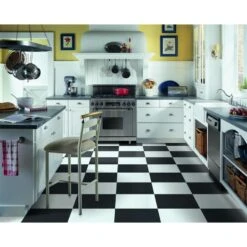 Armstrong Flooring Alterna 14-piece 16-in X 16-in Groutable Solid Betcha Black Glue (Adhesive) Vinyl Tile -Household Items Sales 042369435147 09373889 1800x1800