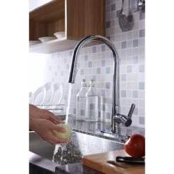 Orbital Single-Handle Pull-Down Sprayer Kitchen Faucet In Polished Chrome -Household Items Sales 042a001c566cbf6bb8a42ecd4ff049fa 1800x1800